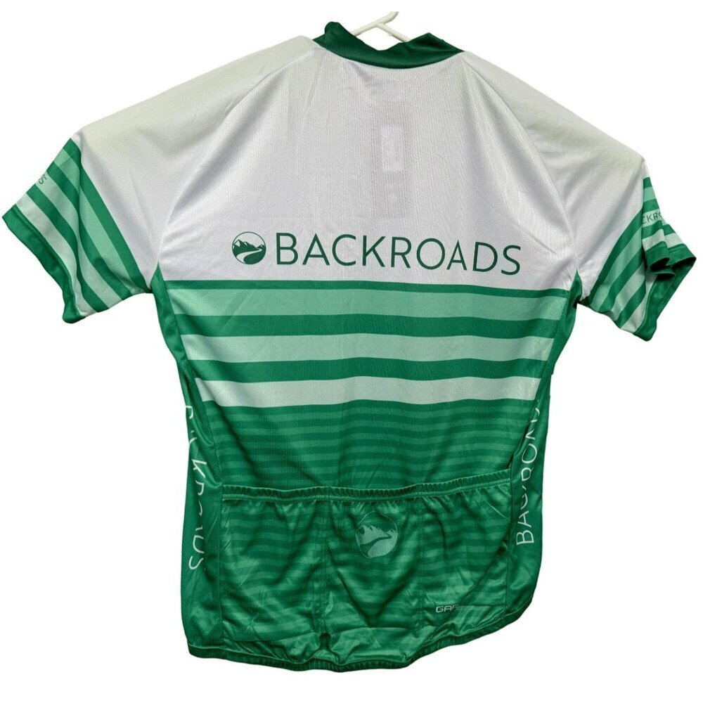 Louis Garneau Mens 2XL Backroads Full Zip Short Sleeve Cycling Jersey Green NEW - Picture 4 of 9